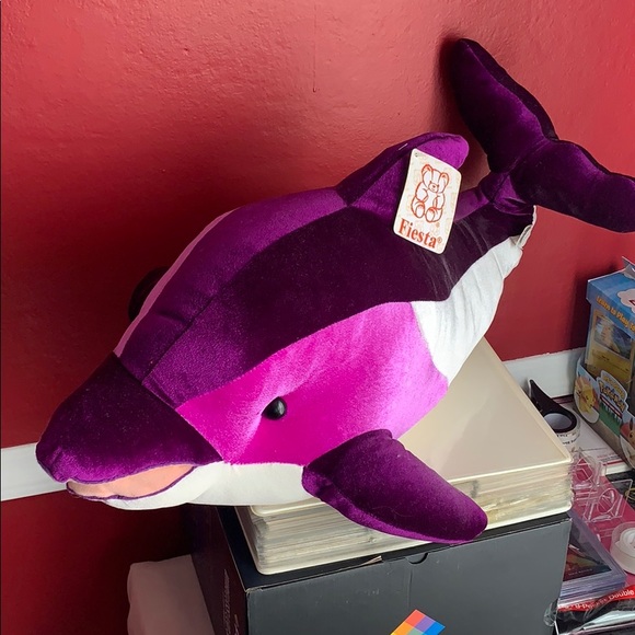 purple dolphin stuffed animal